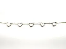 ティファニー オープンハート ネックレス 5連 Tiffany ティファニー オープンハート 5 ファイブモチーフ ネックレス