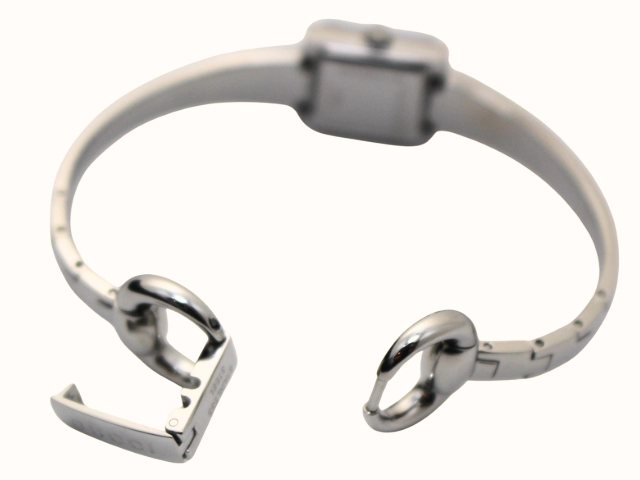 GUCCI グッチ 腕時計 128.5 ブラック SS クォーツ レディース 2148103906374 【200】