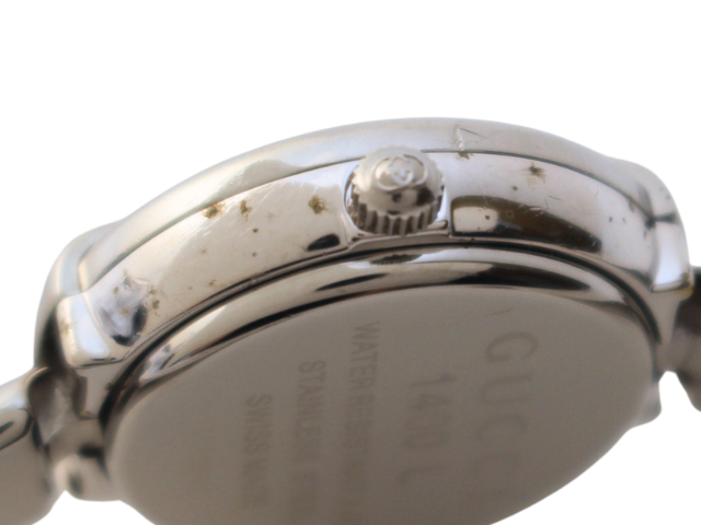 GUCCI グッチ 腕時計 1400L ブラック SS クォーツ レディース