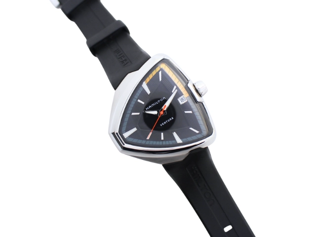 HAMILTON ハミルトン 腕時計 ベンチュラ SS/ラバー ブラック H245510/H21551331 クォーツ  2146000430466 【200】