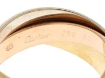 Cartier　カルティエ　リング　指輪　トリニティR　K18YG/WG/PG　【437】