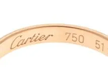 Cartier ｶﾙﾃｨｴ 1895ﾊﾞﾝﾄﾞﾘﾝｸﾞ ｸﾗｼｯｸﾘﾝｸﾞﾋﾟﾝｸｺﾞｰﾙﾄﾞ 1ﾎﾟｲﾝﾄﾀﾞｲﾔﾓﾝﾄﾞ K18PG/1PD #51 日本サイズ11号