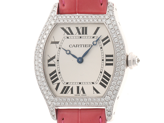 Cartier カルティエ トーチュLM WA503851 2重ダイヤベゼル シルバー