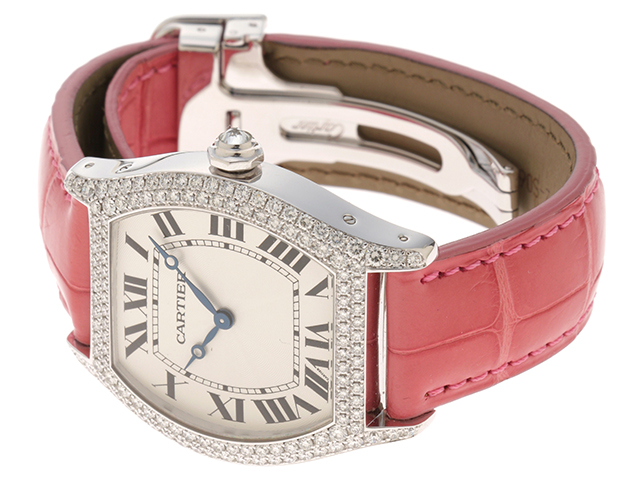 Cartier カルティエ トーチュLM WA503851 2重ダイヤベゼル シルバー