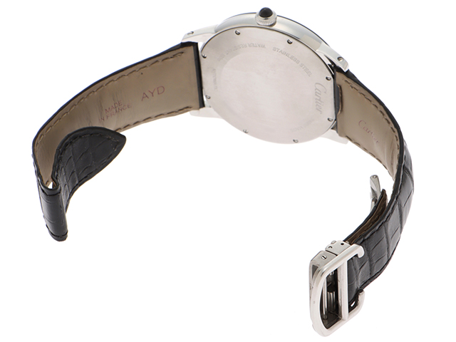 Cartier カルティエ メンズ 時計 ロンド クロワジエール ドゥ カルティエ WSRN0003 自動巻き ステンレス×革 グレー文字盤  （2120000164019）【432】 の購入なら「質」の大黒屋（公式）