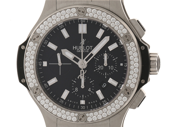 ウブロ HUBLOT ビックバンスチールダイヤモンド 301.SX.1170.RX.1104 シルバー チタン メンズ 腕時計