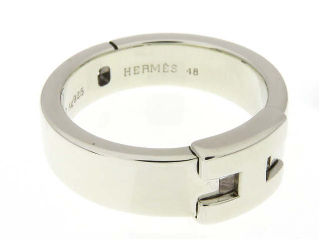 HERMES エルメス ニューヘラクレス リング 指輪 シルバー 48号 【474