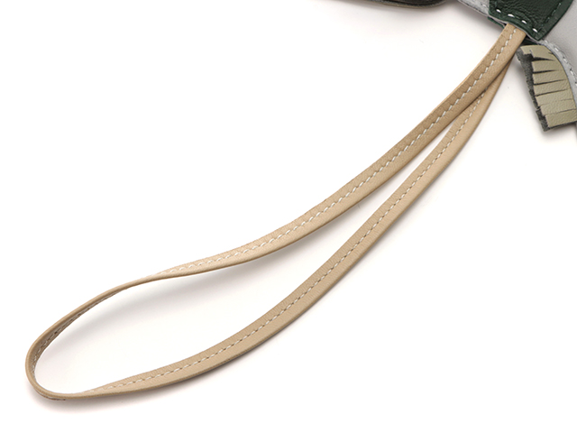 HERMESエルメス　ロデオPM アースカラーチャーム　ブルーグラシエトレンチ HERMES エルメス バッグチャーム ロデオチャームPM ブルーグラシエ