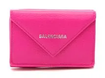 Balenciaga バレンシアガ ペーパーミニウォレット フューシャ ピンク カーフ【430】212000193125  の購入なら「質」の大黒屋（公式）