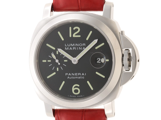 PANERAI パネライ ルミノール マリーナ PAM00104 SS 革ベルト ブラック文字盤 オートマチック 【460】2120000194986  の購入なら「質」の大黒屋（公式）