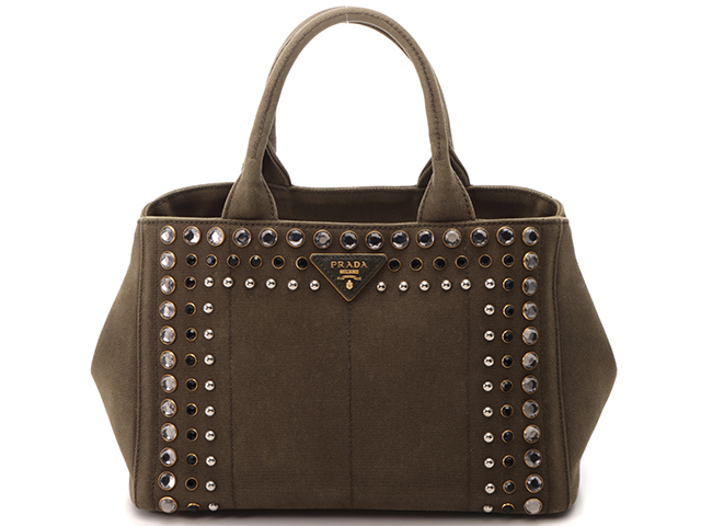 37%割引ブラック系魅力の PRADA カナパ ビジュー Sサイズ 2way ...