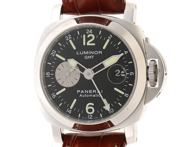 PANERAI パネライ ルミノール GMT メンズ腕時計 PAM00088 SS/革 ...