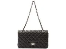 シャネル CHANEL マトラッセＷフラップＷチェーンショルダー ブラック ...