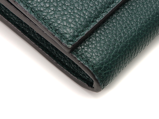 GUCCI グッチ ズゥミ 二つ折長財布 グリーン カーフ 【432】 の