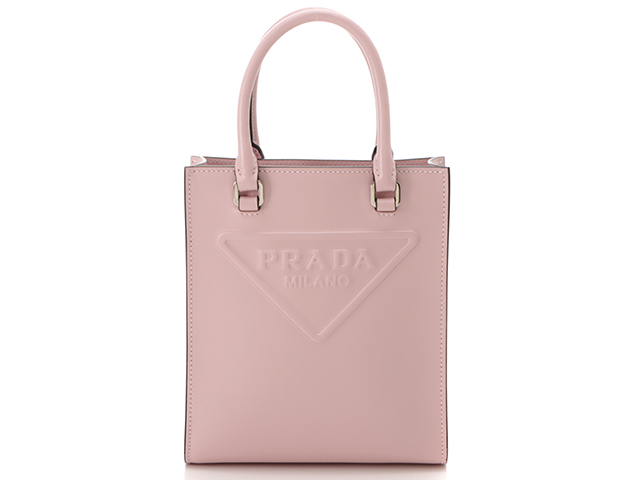 PRADA プラダ 2WAYハンドバッグ ピンク レザー 1BA333