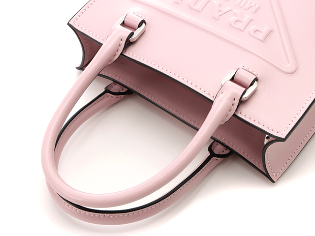 PRADA プラダ 2WAYハンドバッグ ピンク レザー 1BA333 2120000206634
