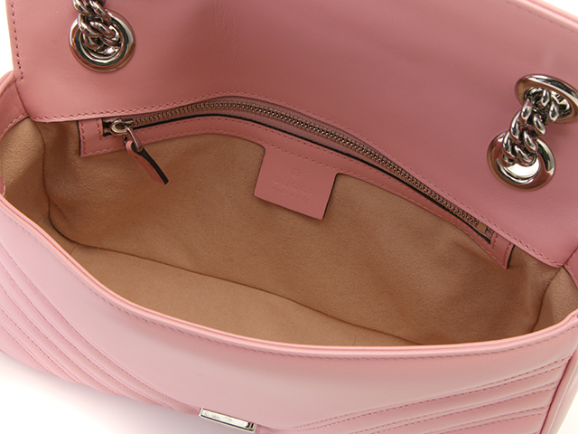 GUCCI グッチ GGマーモント キルティング スモール ショルダーバッグ