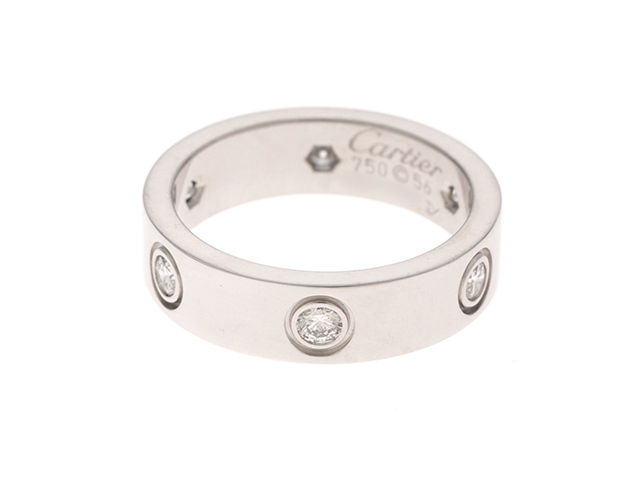 Cartier カルティエ ラブRオール リング B4026000 K18 ホワイト