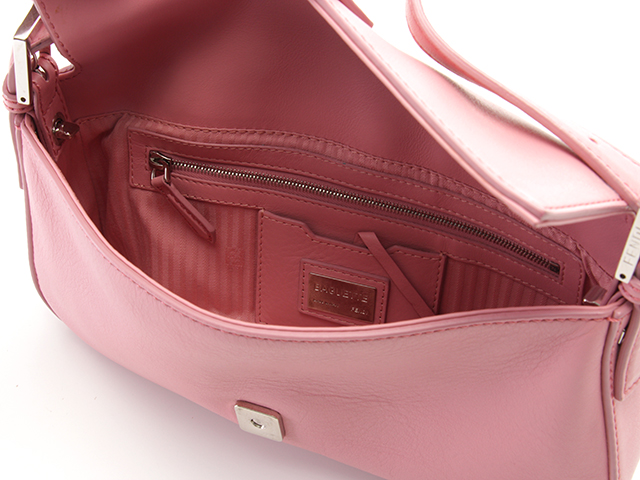 FENDI フェンディ バゲット 8BR600 レザー ピンク【430