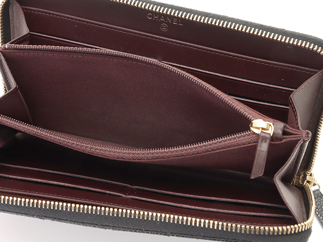 本日限りシャネル マトラッセ キャビア ゴールド 長財布 CHANEL シャネル 財布 マトラッセ レディース ブランド 長財布