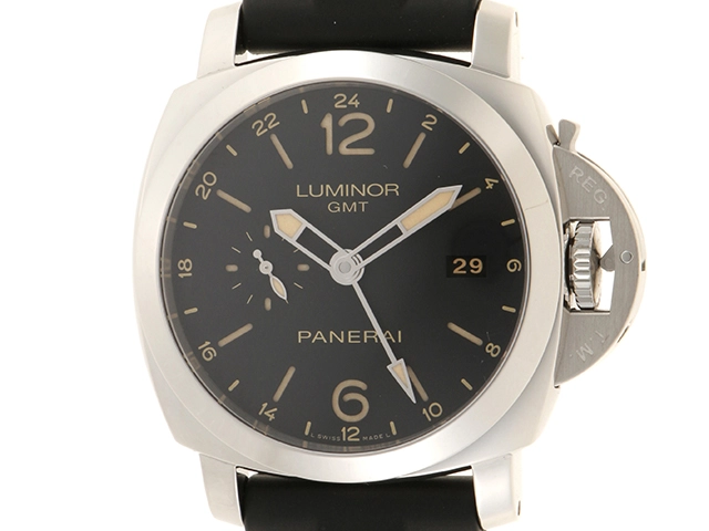 PANRAI パネライ ルミノール GMT 自動巻き  PAM00531 ブラック ステンレス 300m防水 【432】 2120000225505