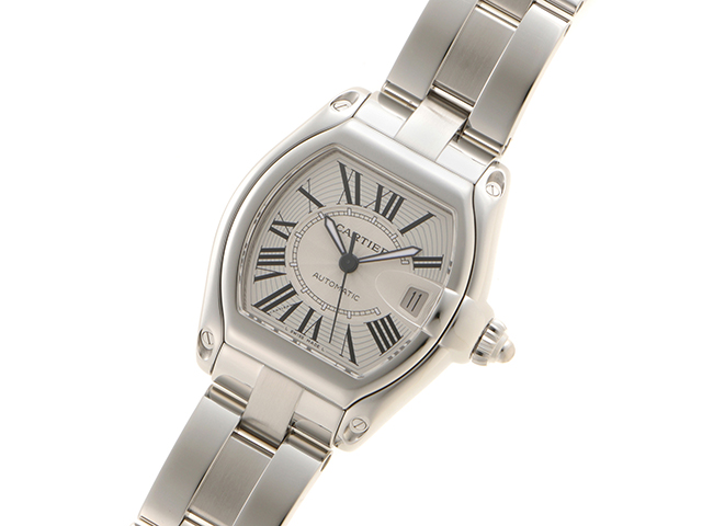 Cartier カルティエ ロードスターLM W62025V3 ステンレス 100m