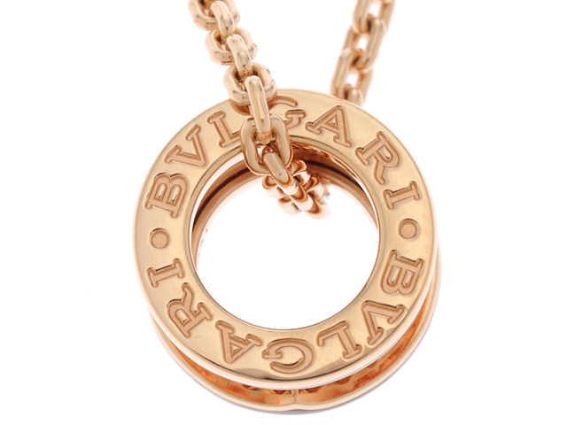 BVLGARI ブルガリ B-zero1ロック ネックレス ピンクゴールド 358350