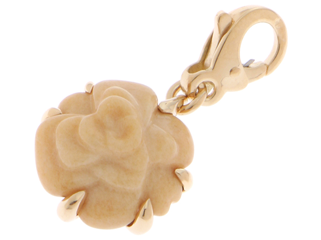 CHANEL 【中古】シャネル CHANEL カメリア カルセドニー ダイヤ