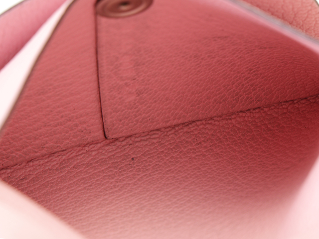 HERMES エルメス バスティア コインケース D刻印 ローズサクラ