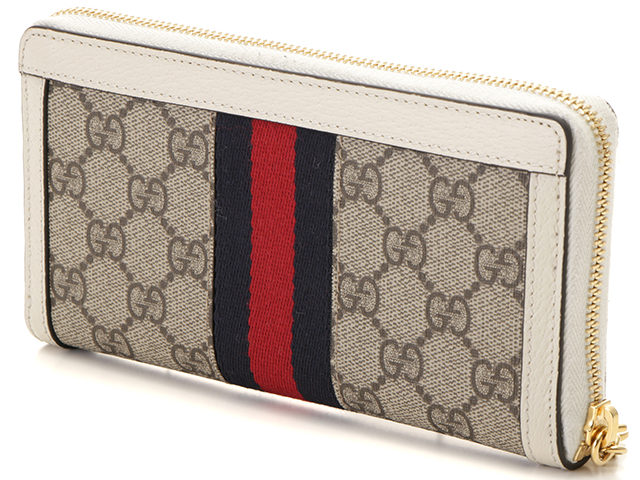 GUCCI グッチ GG ジップアラウンドウォレット 長財布 GGスプリーム ...