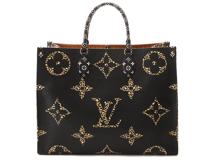 LOUIS VUITTON ルイ・ヴィトン　オンザゴーＧＭ　モノグラム・ジャイアント　ノワール／キャラメル【460】2120000243998