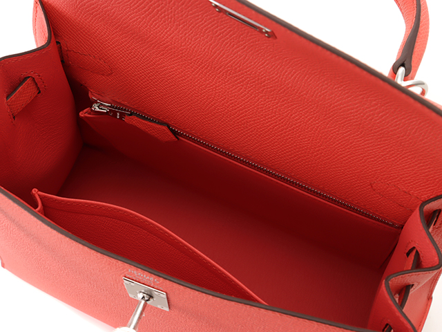 HERMES エルメス ケリー25 ヴォーエプソン ローズテキサス/SV U HERMES エルメス ケリー25 ヴォーエプソン ローズテキサス/SV U