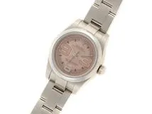 M番　ROLEX ロレックス　腕時計　オイスターパーペチュアル 176200　ビッグ39　ピンク文字盤　ステンレス　自動巻き【472】SJ