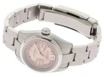 M番　ROLEX ロレックス　腕時計　オイスターパーペチュアル 176200　ビッグ39　ピンク文字盤　ステンレス　自動巻き【472】SJ
