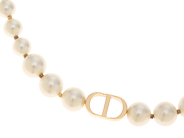 DIOR ディール 30 MONTAIGNE チョーカー メタル&レジンパール DIOR ディール 30 MONTAIGNE チョーカー メタル&レジンパール