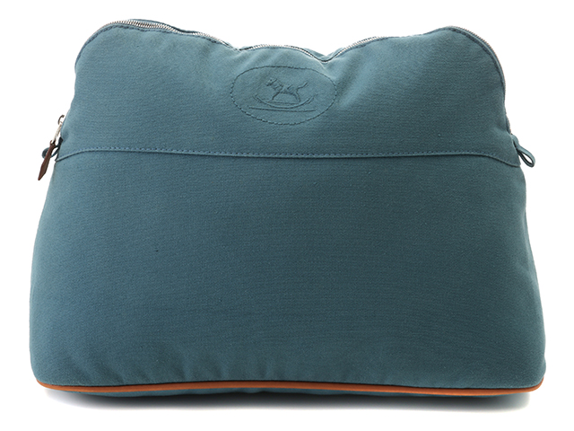 HERMES エルメス ボリードポーチ35 ベビーライン ブルー