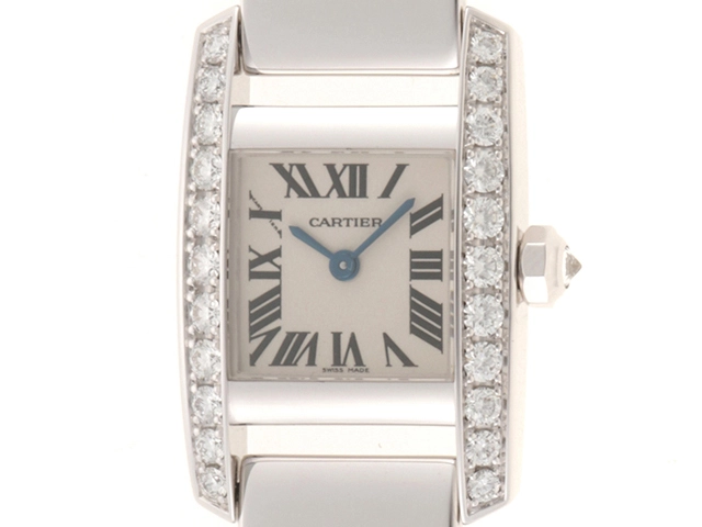 Cartier カルティエ 腕時計 タンキッシム MM WE70039H ホワイトゴールド／ダイヤモンドベゼル　クオーツ【472】SJ