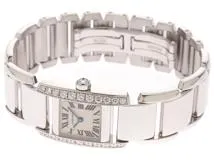Cartier カルティエ 腕時計 タンキッシム MM WE70039H ホワイトゴールド／ダイヤモンドベゼル　クオーツ【472】SJ