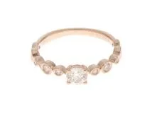 JEWELRY　ジュエリー　 　リング　K18ピンクゴールド　　ダイヤモンド0.277/0.14　 　1.6g　＃6　2120000249044【472】H