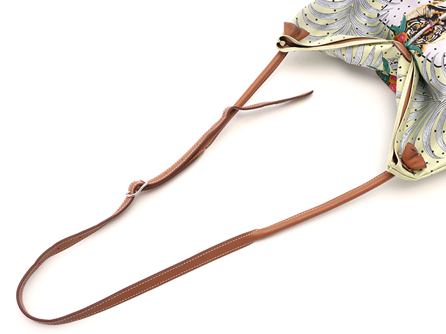 HERMES エルメス シルキーシティPM 王者の虎 パステルイエロー
