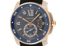 Cartier カルティエ 腕時計 カリブルダイバー W2CA0008 ブルー コンビ メンズ 自動巻き 研磨済み （2120000255410）【200】