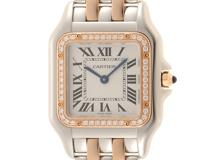 Cartier　カルティエ　時計　現行　パンテール ドゥ カルティエMM　ダイヤベゼル　コンビ　ピンクゴールド　クォーツ　W3PN0007【434】