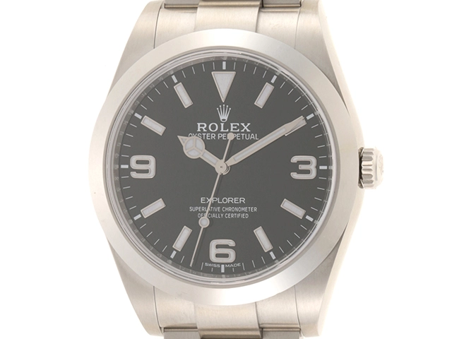 ROLEX ロレックス エクスプローラー1 214270 ブラック メンズ 自動巻き （2120000255755）【200】