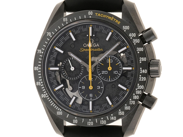 OMEGA オメガ スピードマスター ダーク サイド オブ ザ ムー﻿ン 311.92.44.30.01.001 ブラック スケルトン クロノグラフ メンズ 手巻き （2120000256745）【200】