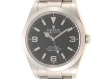 ランダムシリアル　ROLEX　ロレックス　エクスプローラーⅠ　214270　ステンレス　ブラック文字盤　男性用自動巻時計【473】