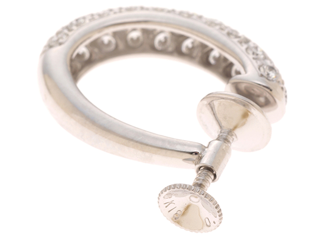 MIKIMOTO ミキモト イヤリング K18ホワイトゴールド