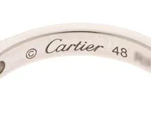 Cartier　カルティエ　貴金属・宝石　1895バンド　リング　PT950プラチナ　ダイヤモンド　2.7g　#48　B4071448　2120000264078　【205】