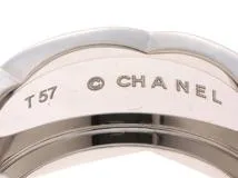 CHANEL シャネル ココクラッシュラージ リング K18ホワイト