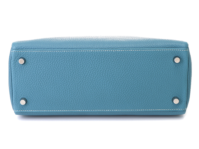 HERMES エルメス ケリー28 内縫い トゴ ブルージーン/SV