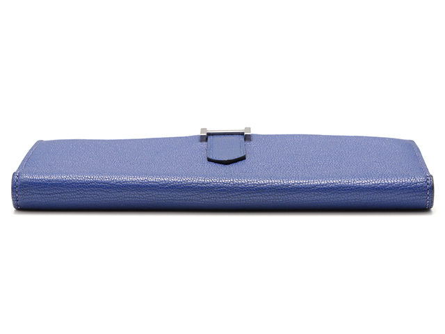HERMES エルメス 財布 ベアンスフレ ブルーエレクトリック/SV C